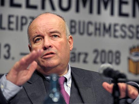 Gottfried Honnefelder, Vorsteher des Börsenvereins des Deutschen Buchhandels, spricht während einer Pressekonferenz zur Buchmesse in Leipzig.