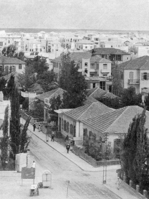 Blick über das neu errichtete Tel Aviv von 1925.