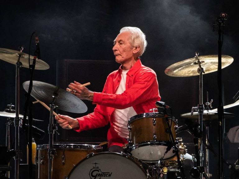 Charlie Watts, Schlagzeuger von den Rolling Stones, bei einem Konzert am 18. August 2019 im Levis Stadium in Santa Clara, Kalifornien.