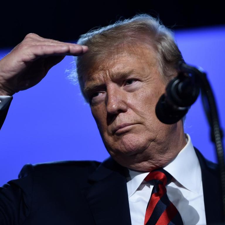 US-Präsident Trump beim NATO-Gipfel in Brüssel.