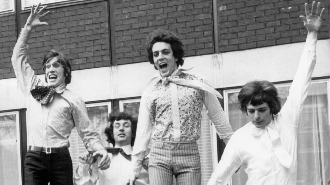 "Pink Floyd" im März 1967. Ganz links: Rogers Waters.