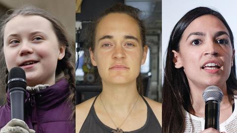 Montage der drei Frauen.