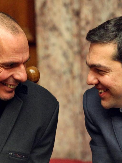 Griechenlands Ministerpräsident Alexis Tsipras und Finanzminister Gianis Varoufakis