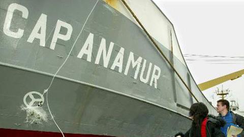 Mit dem Frachter "Cap Anamur" retteten Rupert Neudeck und sein Team etwa 10.000 Flüchtlinge. 
