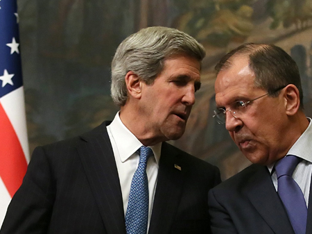 US-Außenminister John Kerry und der russische Außenminister Sergej Lawrow