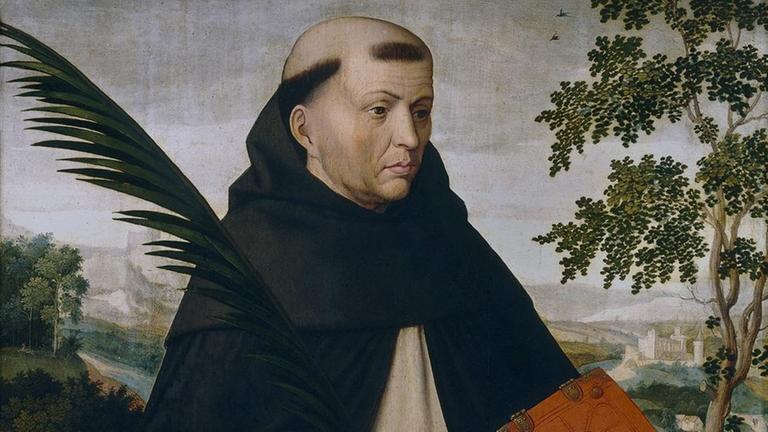 Der Heilige Dominikus in einem Gemälde von Ambrosius Benson (1495-1550)