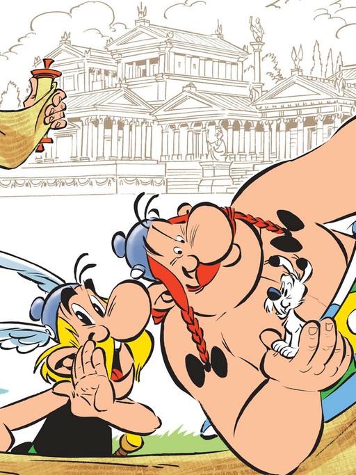 Ausschnitt des Covers von Asterix Bd. 36: "Der Papyrus des Cäsar"