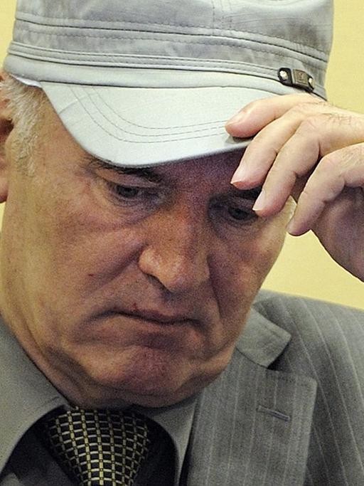 Ratko Mladic 2012 in Den Haag vor dem Sondertribunal