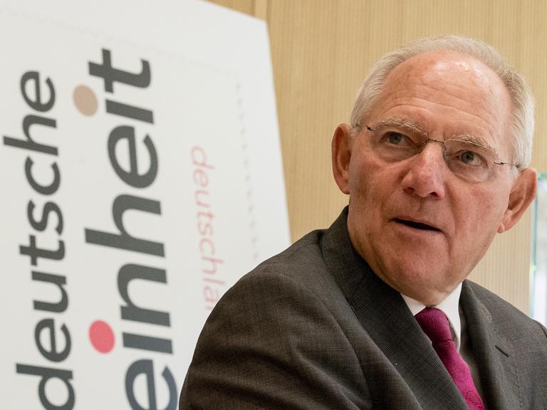 Bundesfinanzminister Wolfgang Schäuble (CDU) in der hessischen Landesvertretung in Berlin