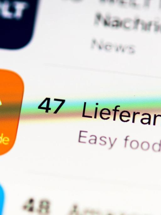 Das Icon der App "Lieferando" im App Store.