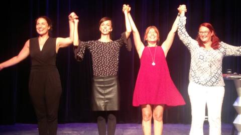 Eva Eiselt, Anna Piechotta, Dagmar Schönleber und Anny Hartmann