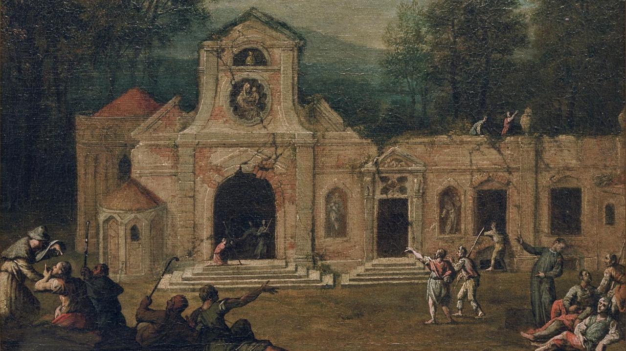 'Magdalenenklause im Schlosspark zu Nymphenburg', undat. (um 1730) Franz Joachim 1665-1748 