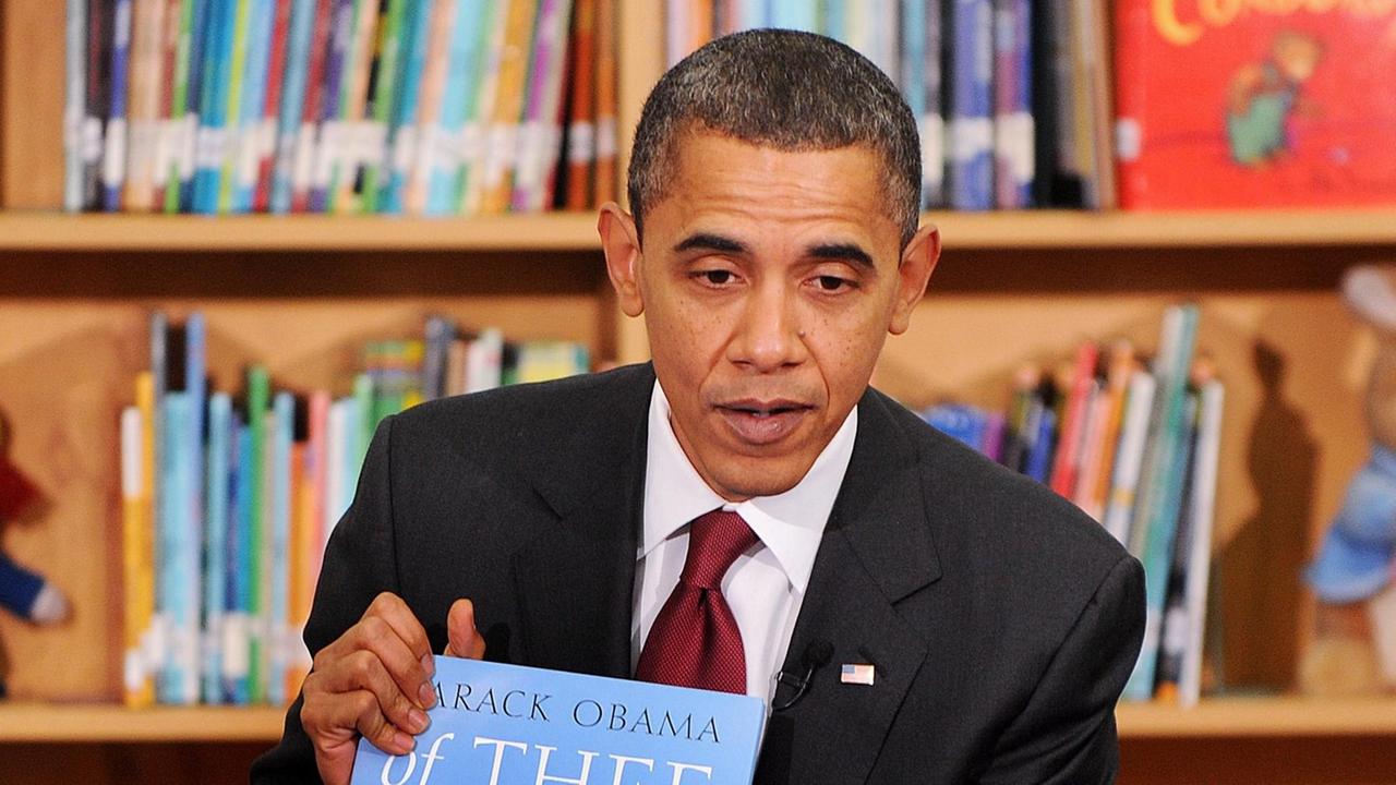 Der frühere US-Präsident Barack Obama bei einer Buchvorstellung.