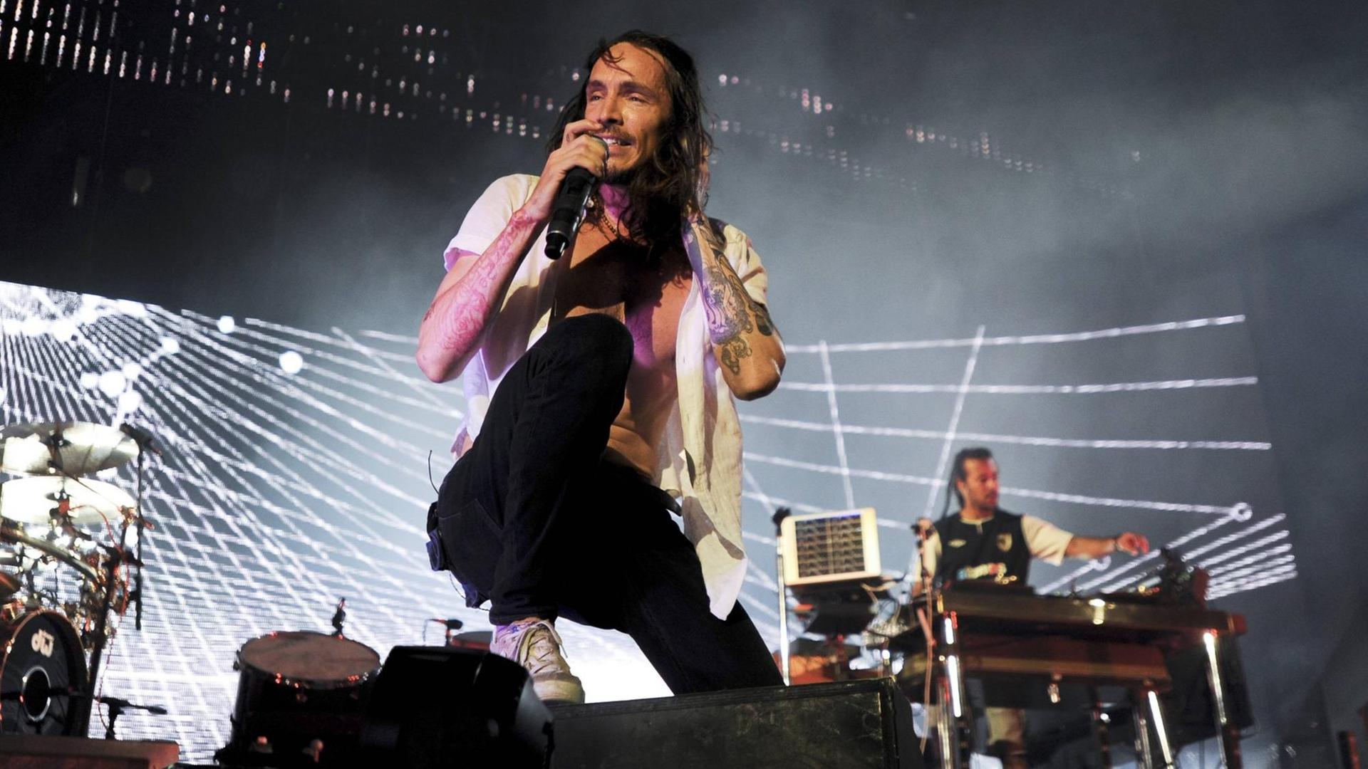 Die Band Incubus live im "Circuit of the Americas" Amphitheater in Austin am 17.08.2015.