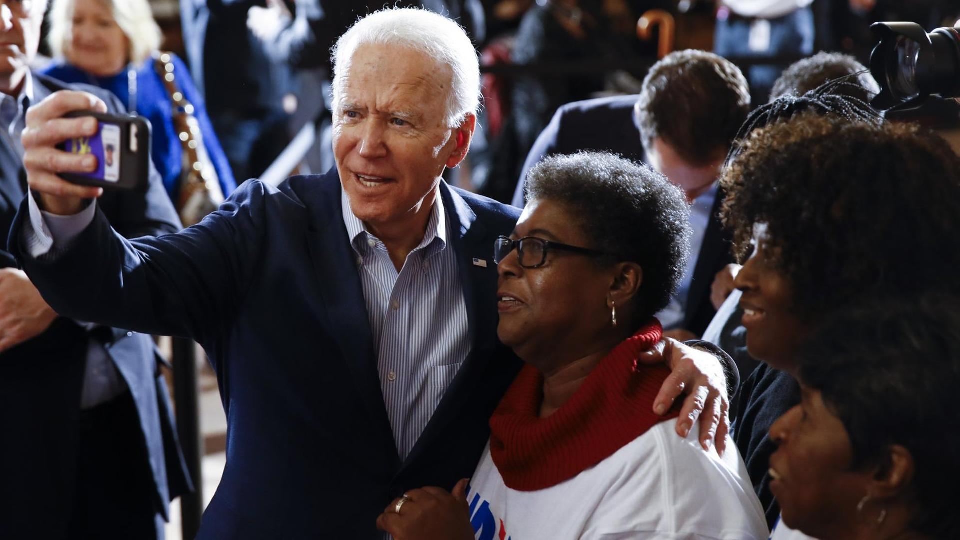 Der US-Demokrat Joe Biden während einer Wahlveranstaltung in Charleston im Februar 2020.