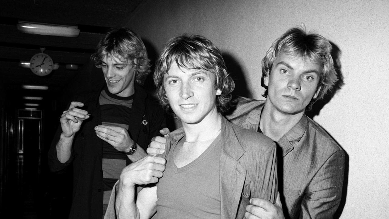 Die Bandmitglieder von "The Police" im Jahr 1979: Stewart Copeland, Andy Summers und Sting