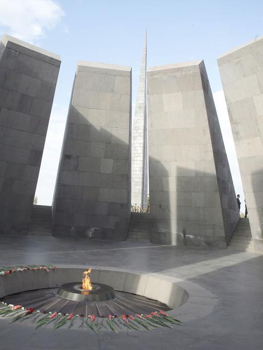 Gedenkstätte an den Völkermord an den Armeniern in Jerewan, Hauptstadt von Armenien