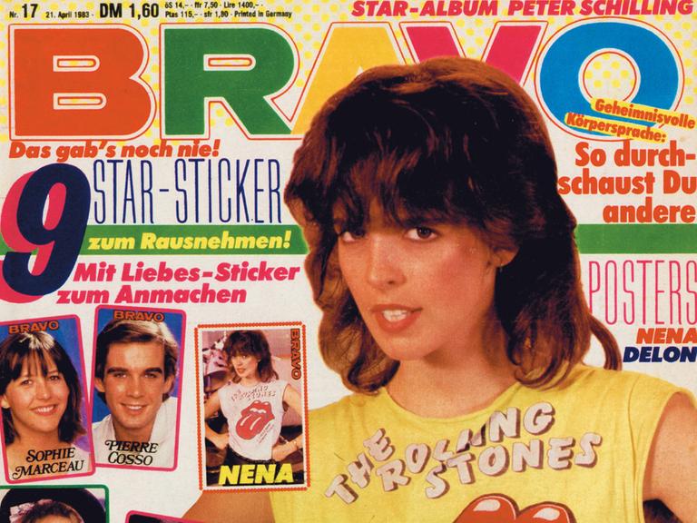 Das Titelbild der Jugendzeitschrift "Bravo" (Ausgabe vom 21.04.1983) zeigt die Sängerin Nena.