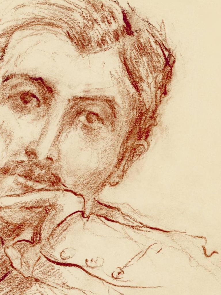 Zeichnung des französischen Schriftstellers Marcel Proust von Ewa Klos. Zeichnung des französischen Schriftstellers Marcel Proust von Ewa Klos.
