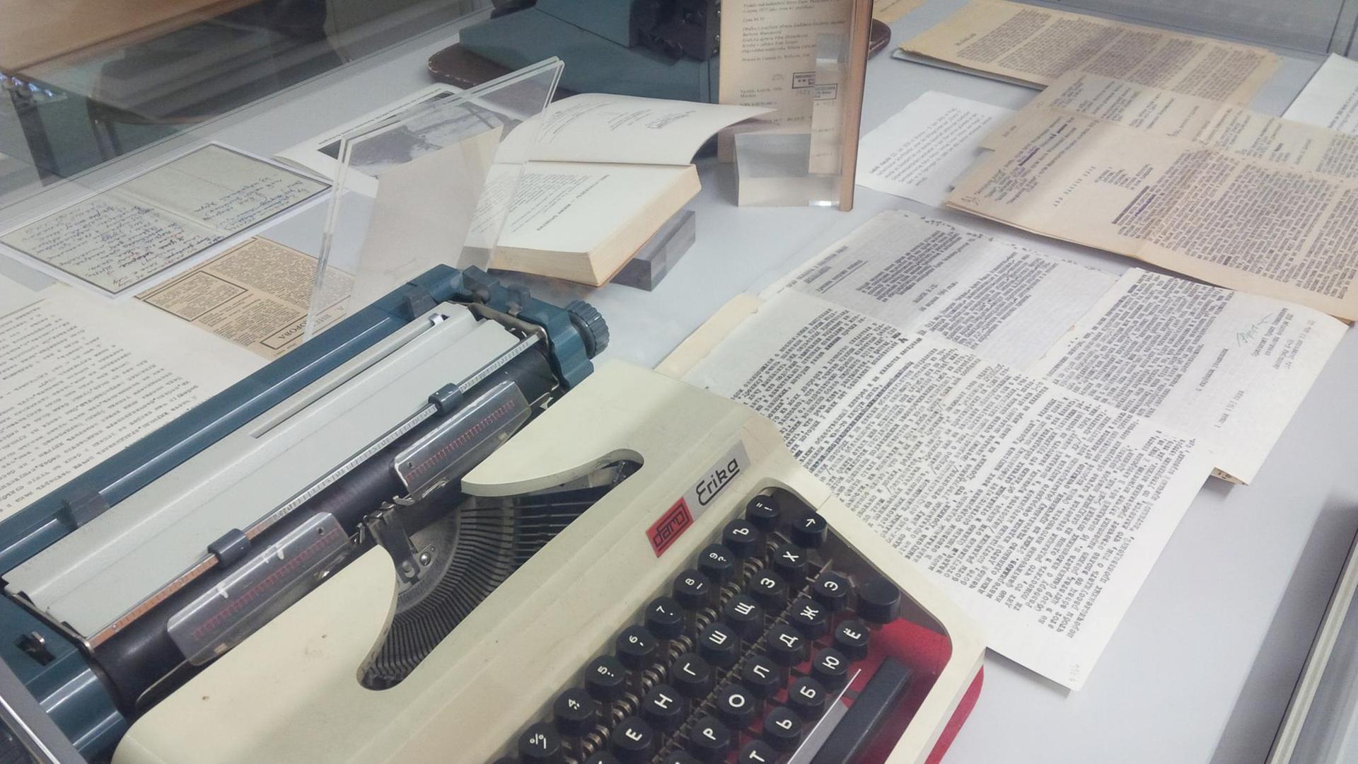 In der Sammlung der Forschungsstelle Osteuropa an der Universität Bremen: Die Schreibmaschine "Erika" – ein wichtiges Instrument im "Samizdat".