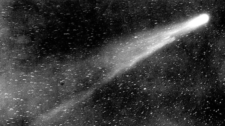 Komet Halley bei seiner Erscheinung 1910
