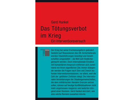 Buchcover: "Das Tötungsverbot im Krieg" von Gerd Hankel