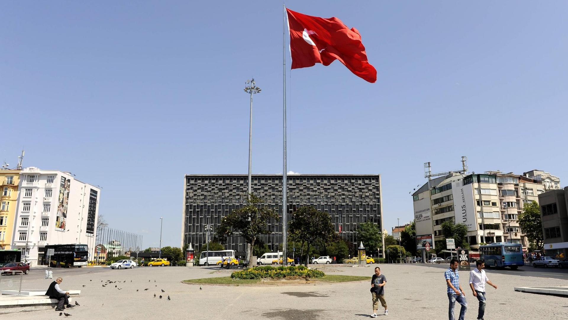 Das alte Atatürk Kulturzentrum auf dem Taksim-Platz in Istanbul