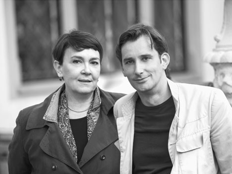 Die Schriftsteller Christian Schünemann und Jelena Volic