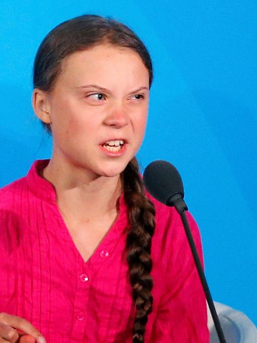 Klimaaktivistin Greta Thunberg bei ihrer "How dare you" Rede vor dem UN-Klimagipfel