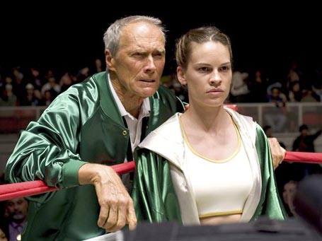 Clint Eastwood und Hilary Swank in "Million Dollar Baby"