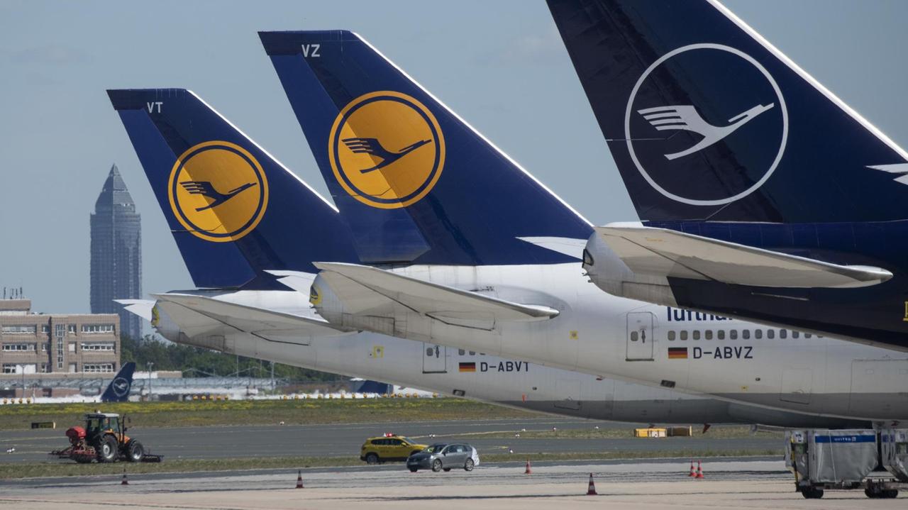 Lufthansa-Flieger stehen still, 06. Mai 2020 in Frankfurt am Main