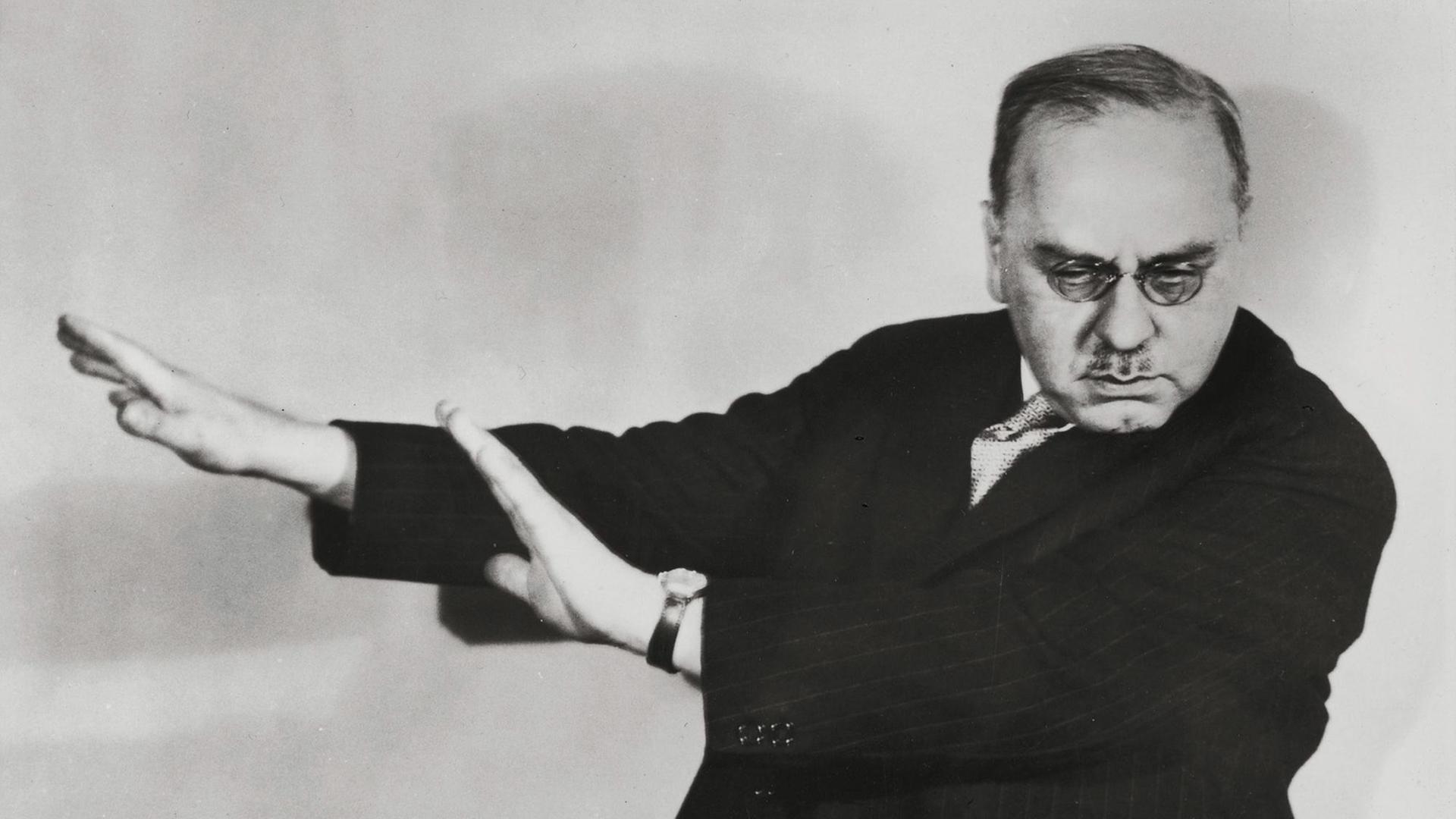 Der Psychoanalytiker Alfred Adler (1870−1937) in Boston 1935