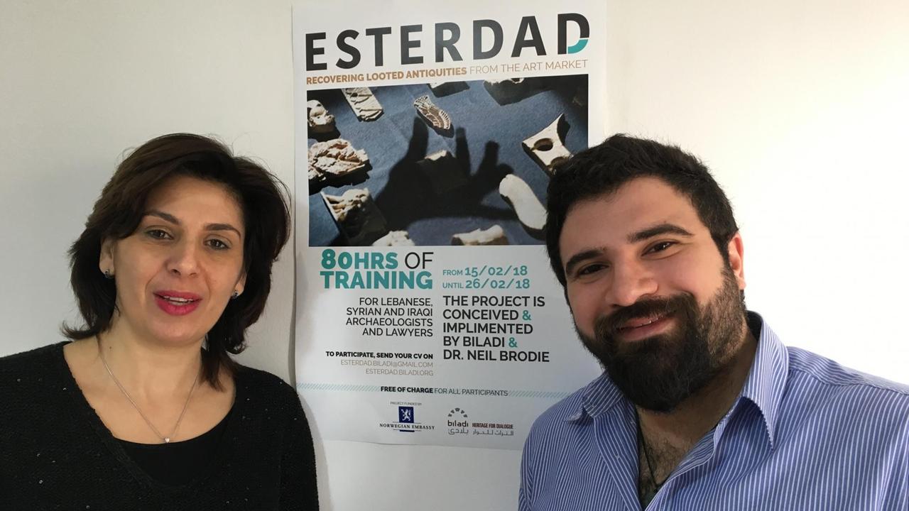 Joanne Farchakh Bajjaly und Karl Azzam bereiten den nächsten Esterdad-Kurs vor