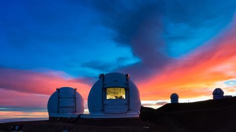 Das Keck Observatory auf Hawaii