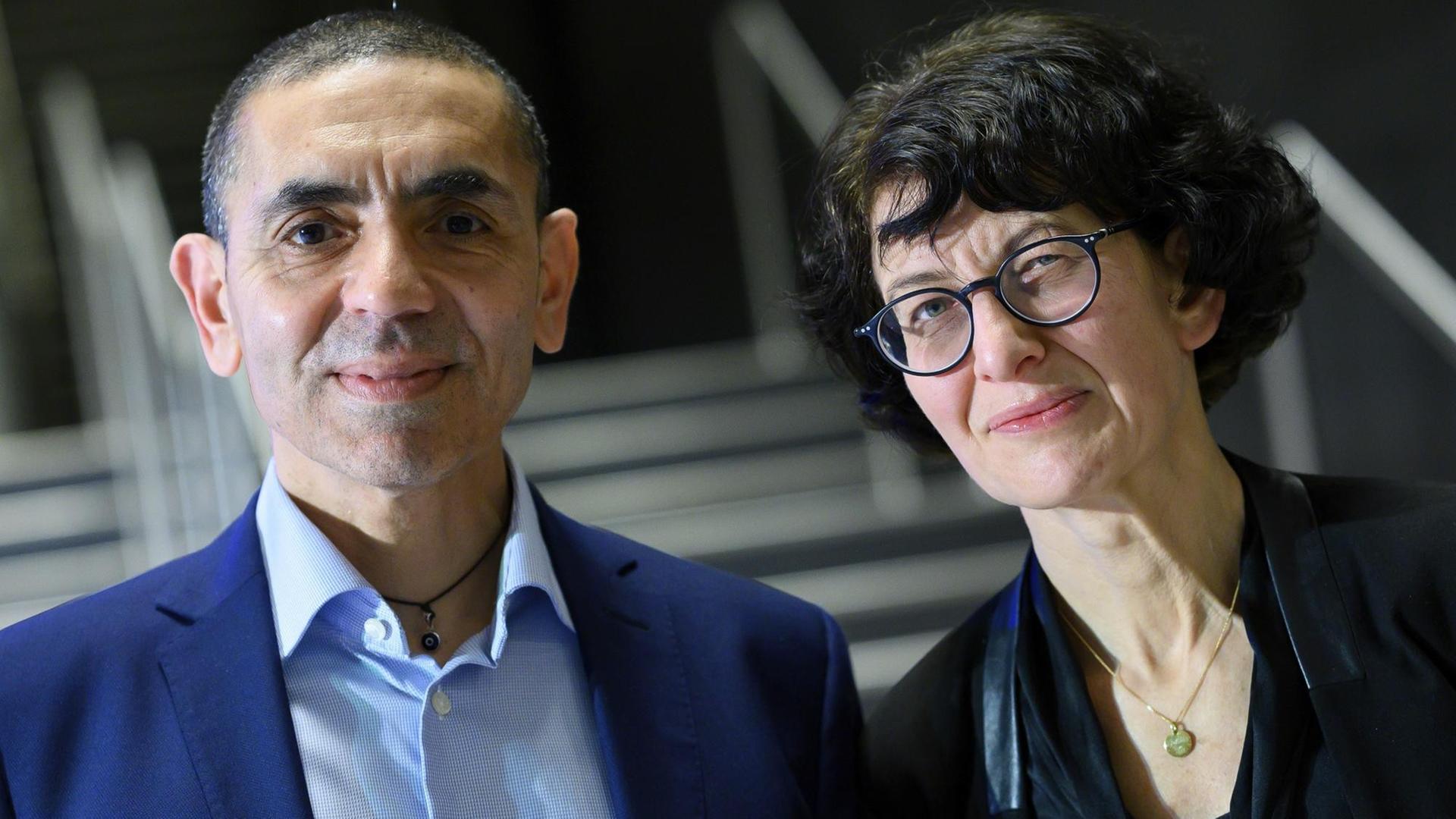 Ugur Sahin und seine Frau Özlem Türeci, die Gründer des Mainzer Corona-Impfstoff-Entwicklers Biontech.