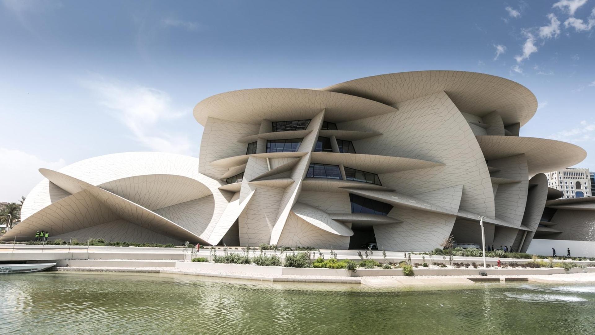 Das Foto zeigt das neue National-Museum in Katar.