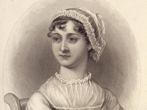Ein Porträt von Jane Austen. Ein Porträt von Jane Austen.