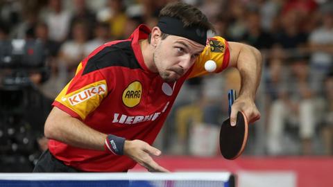 Das Foto zeigt den deutschen Tischtennis-Profi Timo Boll.