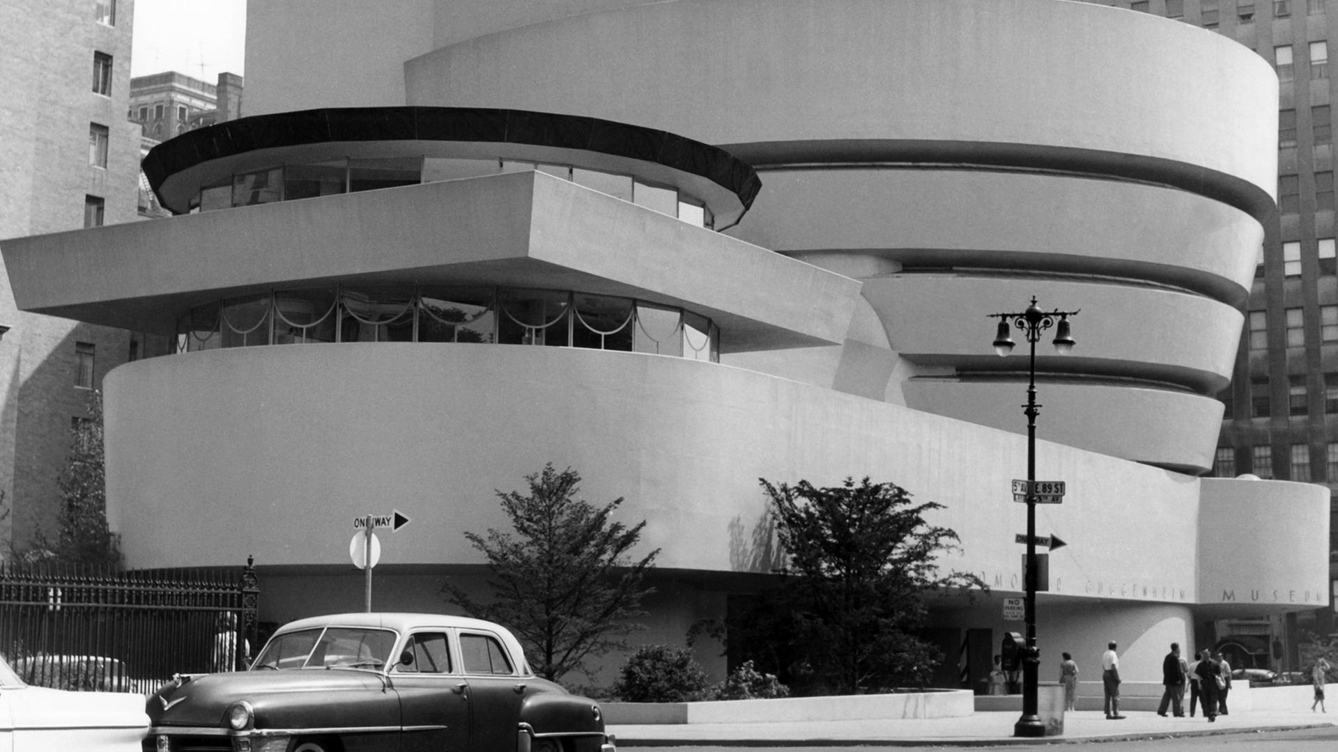 Blick auf das Guggenheim-Museum in New York am 08.08.1959.