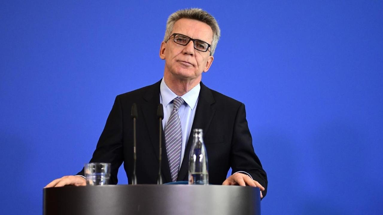 Bundesinnenminister Thomas de Maizière (CDU).