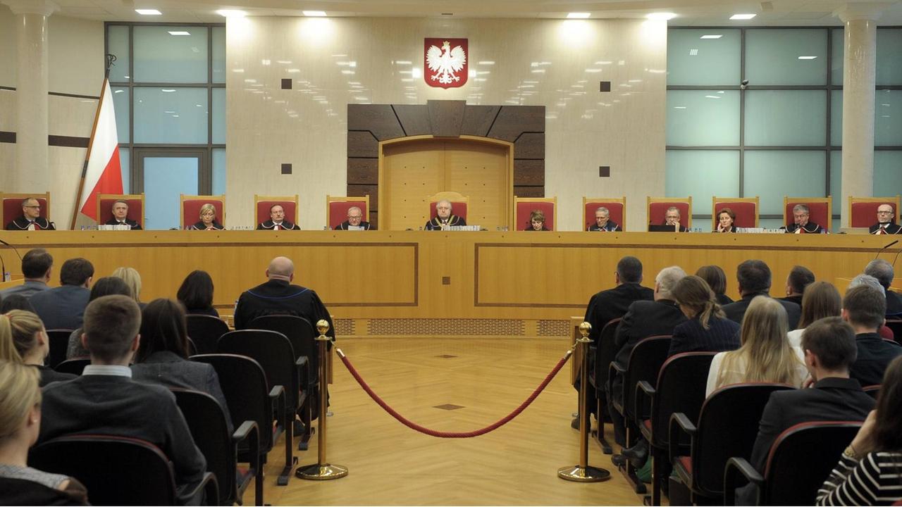 Das polnische Verfassungsgericht in Warschau am 9. März 2016
