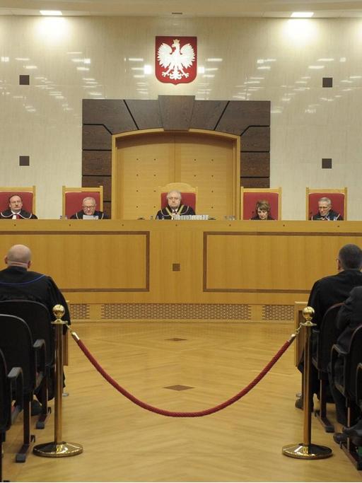 Das polnische Verfassungsgericht in Warschau am 9. März 2016