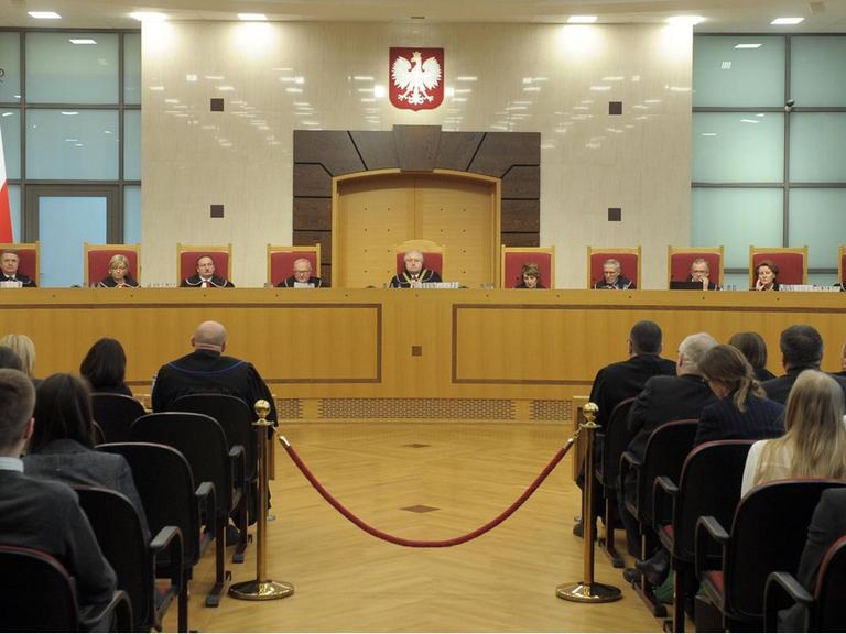 Das polnische Verfassungsgericht in Warschau am 9. März 2016