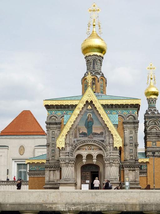 Die Russische Kapelle auf der Mathildenhöhe in Darmstadt