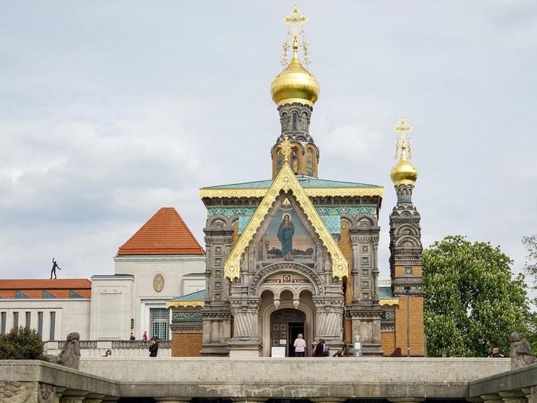 Die Russische Kapelle auf der Mathildenhöhe in Darmstadt