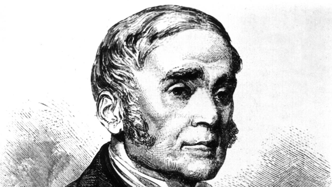 Der französische Komponist Daniel-François-Esprit Auber (1782 - 1871)