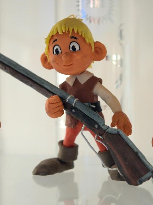 Modelle der Comicfiguren "Abrafaxe" aus dem Jahr 1975 von Lona Rietschel