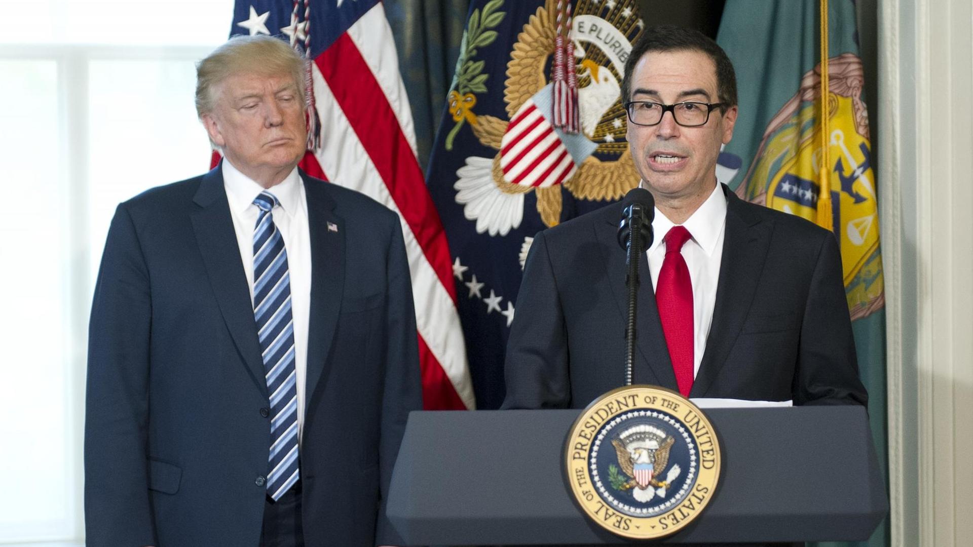 US-Präsident Donald Trump und Finanzminister Steve Mnuchin.