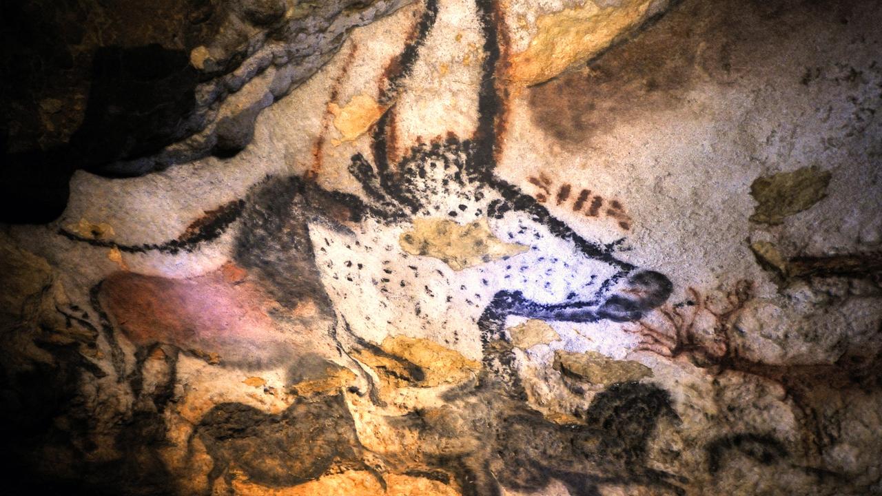 Prähistorisches Bild in der Höhle von Lascaux in Südwestfrankreich: Seit 1963 ist die Höhle geschlossen, weil die Malereien durch den Publikumsverkehr stark geschädigt wurden.