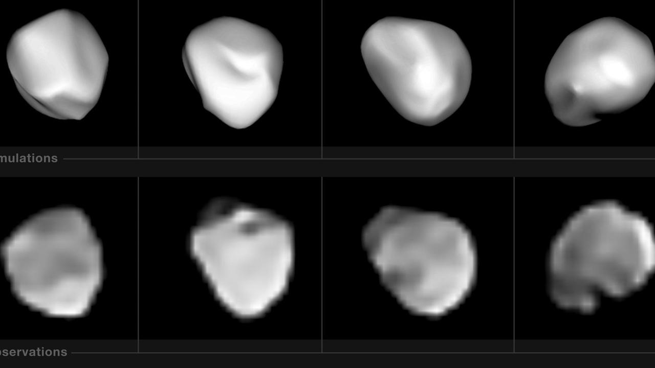 Ansichten des Asteroiden Hebe, beobachtet mit dem Very Large Telescope in Chile
